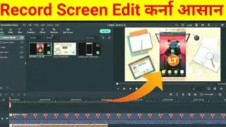 How To Edit Screen Record Videos In FILMORA|How to Add Mobile Frame in Video in Wondershare Filmora