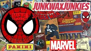 Marvel Panini Stickers Amazing Spiderman pack break Hunting Spiderman Mcfarlane art