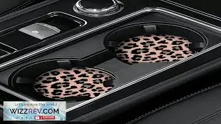 2pcs Car Cup Holders Leopard Print & Cow Pattern Silicone Anti-Slip Cup Review