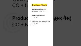 Fuel Gases &bull; Coal Gas, Water Gas, Producer Gas, Natural Gas, Oil Gas #shorts