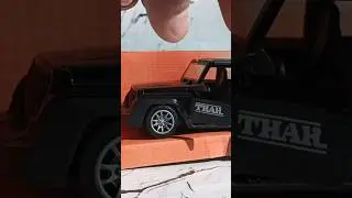 [ Metal Toy Car  Scale Model Mahindra Thar car 🗣️ ] #metalcars #toys #hotwheels