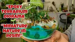 🌿 How to Make Epoxy Terrarium Diorama | DIY Resin Art Landscape with Waterfall & Plants