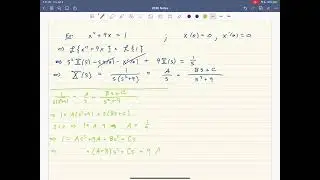 Example  x''+9x=1; x0 = 0, x'0 = 0