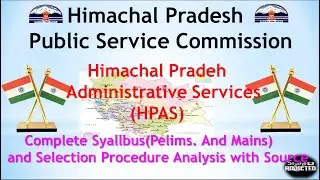 HPPSC #HPAS Complete Syallabus and Selection Procedure Analysis with Books and Sources