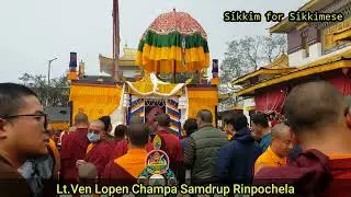 FUNERAL CEREMONY OF VEN LOPEN CHAMPA SAMDRUP RINLOCHELA AT ENCHEY MONASTERY,GANGTOK,EAST SIKKIM