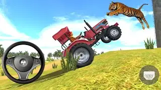 tractor trolly game - tractor trolly offroad stunt game - android gameplay