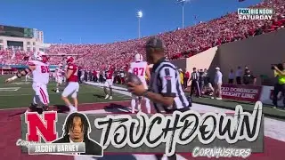 Jacory Barney Cuts to the Left and Takes it in For Six | Nebraska Football