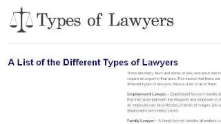 What Are The Different Types Of Lawyers?