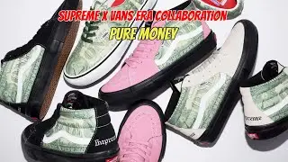 Supreme x Vans Era Collaboration Pure Money