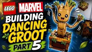Building Dancing Groot LEGO Marvel! all done