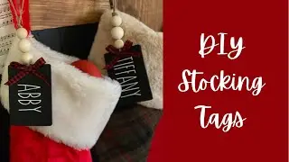 Christmas Craft | DIY stocking name tags from hobby lobby supplies