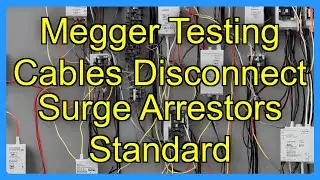 Megger Testing Cables Disconnect Surge Arrestors Standard