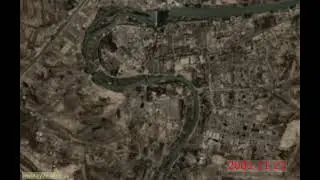 Iraq, Al Kut, the highest frequency timelapse from space (1984..2020)
