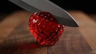 Satisfying Glass Strawberry Shatter! 🍓💥 (AI Slow Motion)