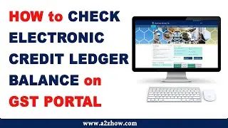 How to Check Electronic Credit Ledger Balance on GST Portal