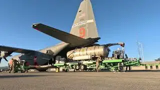California Fires: Nevada Air Guard preps C-130H with MAFFS gear, 10JAN2025.