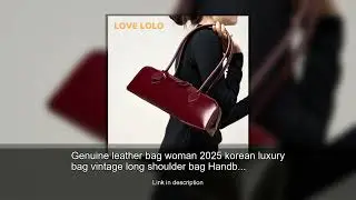 Genuine leather bag woman 2025 korean luxury bag vintage long shoulder bag Handbags ladies unde