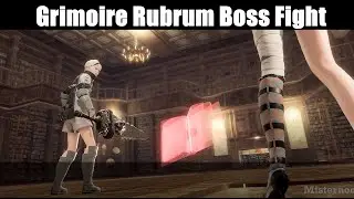 NieR Replicant - Haunted Manor Boss, help Emil defeat Grimoire Rubrum (Hard) and cutscenes