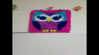 LatchKits Mini-Rug Sewing Kit The Classic Latch Hook Craft Kit - Owl Amazon Review