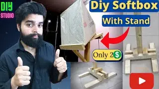 DIY Softbox Stand How to Make |DIY Homemade Studio |Softbox Stand |Video lighting setup |Softbox