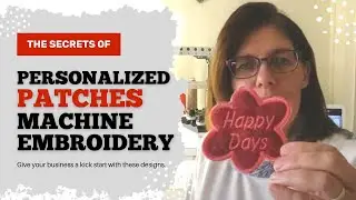 DIY - How to make a PATCH on an Embroidery Machine + Stabiliser Guide - Make Money with your Craft