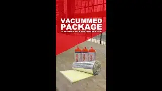 Hvac Insulation Glass Wool Blanket Duct Wrap With Aluminum Foil Fsk Facing