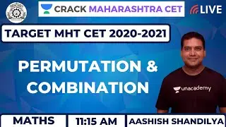 Permutation & Combination | Maths | Target MHT CET 2020-21 | Aashish Shandilya