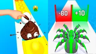 Pop Run 3D VS Anti Spider Run - All Levels SpeedRun Gameplay Android iOS Ep1