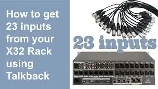 Get 23 built-in inputs from your X32 Rack!