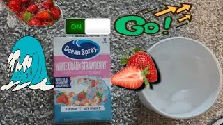 OCEAN SPRAY WHITE CRANX STRAWBERRY 🍓🌊ON THE GO DRINK MIX REVIEW!! WITH REAL CRANBERRY JUICE POWDER
