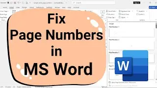Remove Page Numbers from Title Page in MS Word (Quick Fix!)