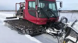 Constructing a Winter Road at Pontax