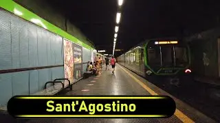 Metro Station Sant'Agostino - Milan 🇮🇹 - Walkthrough 🚶