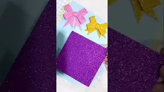 Simple and easy bow making idea | Ribbon bow making | #viral #trending