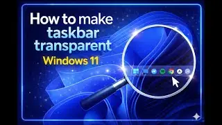 How to Make Taskbar Transparent in Windows 11 (100% Free & Easy) - 2026
