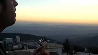 Simcha Singing the Tzfat Sunset - 