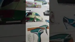 Vintage Concept Sketch Treasure Trove. 1997 - 2004! #drawing #footweardesign #idsketching