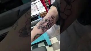 American traditional money bag tattoo