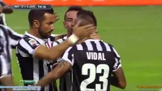 Inter Milan vs Juventus 1- 1 Arturo Vidal