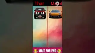 Thar VS Macla Car Let See Kon jitega #shorts #viral #thar #trending #yt