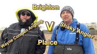 Wayne Comben Angling  V  Shaky Angler at Brighton for plaice