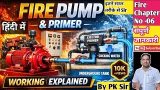 Fire Pump And Primer की संपूर्ण जानकारी हिंदी में। jockey,DG, Electric, Hydrant, centrifugal Pumps.