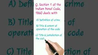 Important MCQ of IPC for All Judiciary Exam (Q.No.5)