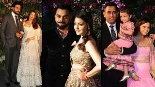 Anuskha Sharma & Virat Kohli Wedding Reception in Mumbai with Celebrities & Friends Photos