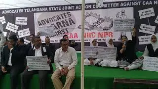 Mrs. Nazneen Senior Advocate speech, ATSJAC protest Programme against CAA, NRC. Hyd