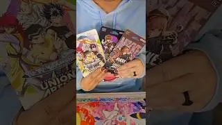 Opening three random tcg card packs #yuyuhakusho #codegeass #nikke #tcg #collectiblecards