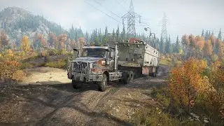Not A Drill | Transporting The Construction Rig Semi-Trailer | in Black River map | snowrunner