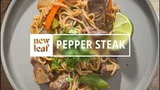 Pepper Steak with Millet & Brown Rice Ramen Noodles