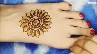 stunning feet 👣 mehndi design ll classy and aesthetic mehndi design