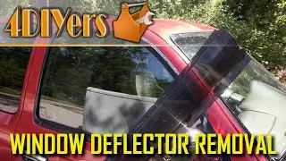 How to Remove Side Window Deflectors or Visors on a Vehicle